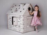 Картонный домик-раскраска: увлекательное занятие для детей