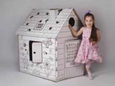 Картонный домик-раскраска: увлекательное занятие для детей