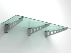 Конструкция стеклянных навесов