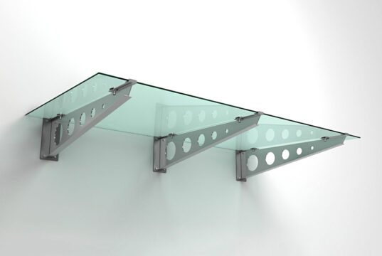 Конструкция стеклянных навесов